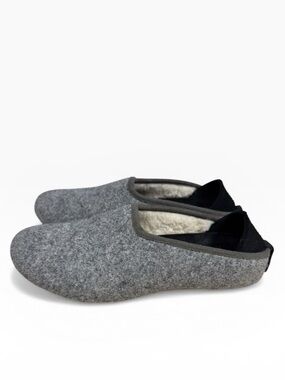 Mahabis Classic Slippers Gray Wool Lined Slip On Comfort Shoes EU 37 Womens